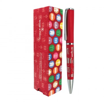 BALLPEN STARBURST RED