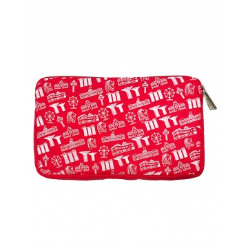 POUCH MOTIF RED