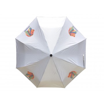 FOLDABLE UMBRELLA PERANAKAN SILVER
